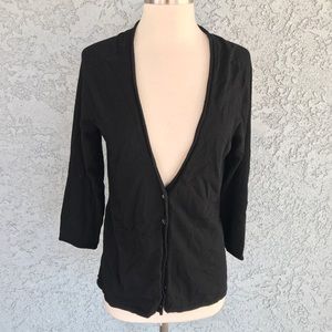 CHICOS Cardigan Sweater Open front Button down